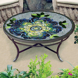 Giovella Mosaic Coffee Table-Iron Accents