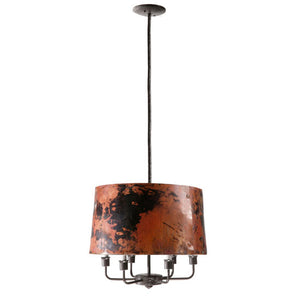 Cedarvale 6-Arm Pendant Lamp-Iron Accents