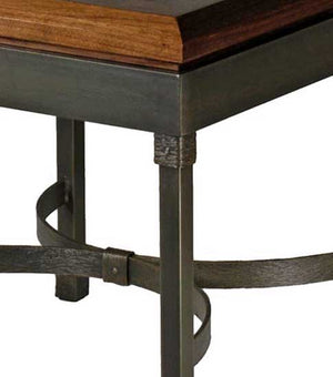Cedarvale Side Table-Iron Accents