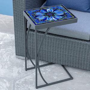 Bella Bloom Mosaic C-Table-Iron Accents