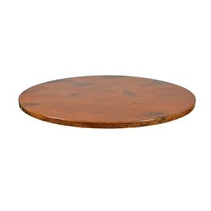 Oval Copper Table Tops-Iron Accents