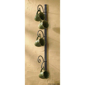 Cottage Six Mug Vertical Rack-Iron Accents