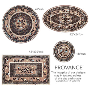 Provence Mosaic Table Tops-Iron Accents