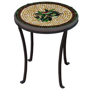 Finch Mosaic Chaise Table-Iron Accents