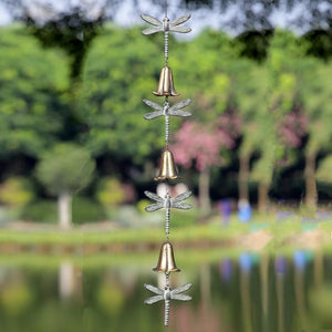 Dragonfly Quartet Wind Bell-Garden | Iron Accents