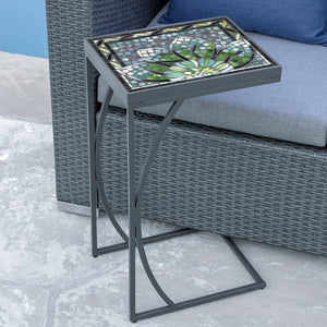 Lovina Mosaic C-Table-Iron Accents