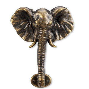 Elephant Doorknocker-Iron Accents