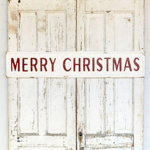 Embossed Christmas Sign-Iron Accents