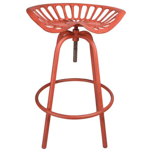 Tractor Seat Bar Stool - Barn Red