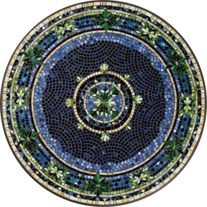 Lake Como Mosaic Table Tops-Iron Accents