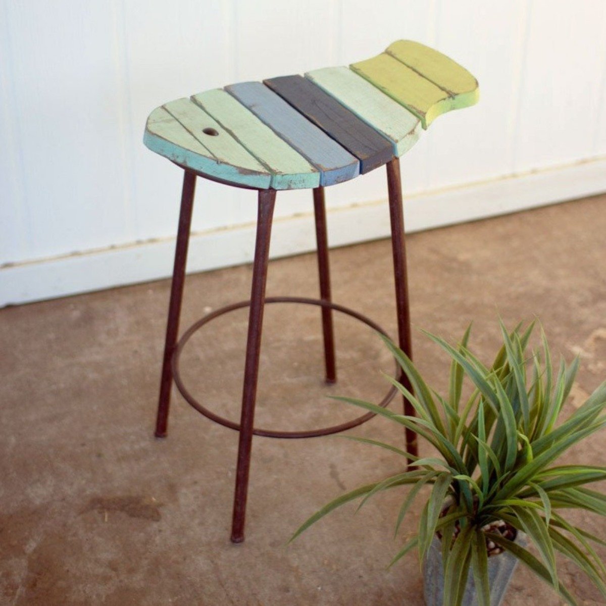 Fish Counter Stool-Furniture | Iron Accents