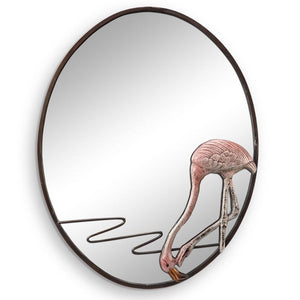 Flamingo Wall Mirror-Wall | Iron Accents