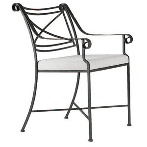 Florentine Arm Chair (Set-2)-Iron Accents