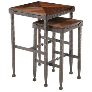 Forest Hill Nesting Tables-Iron Accents