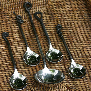 Forged Chili Spoons & Ladle-Iron Accents