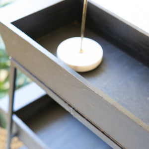 Four Tiered Display Shelf-Furniture | Iron Accents