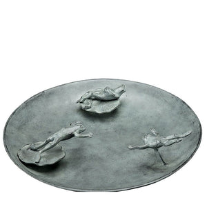 Frog Trio Birdbath / Birdfeeder-Iron Accents