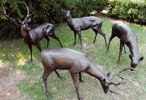 Garden Deer Statues (4-Styles)-Garden | Iron Accents