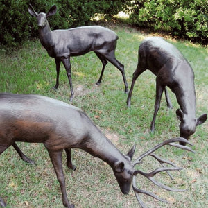 Garden Deer Statues (4-Styles)-Garden | Iron Accents