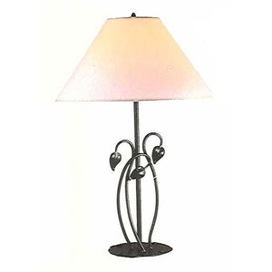 Ginger Leaf Table Lamp-Iron Accents