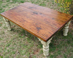 Stafford Custom Cocktail Table-Iron Accents