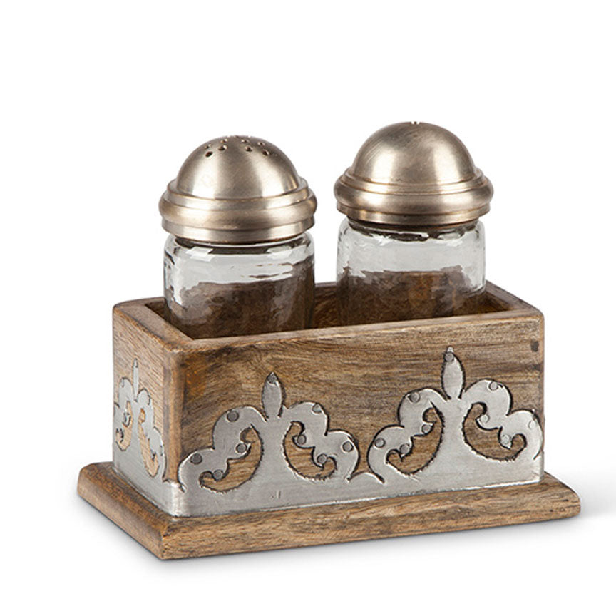 Heritage Salt & Pepper Shakers-Iron Accents