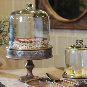 Heritage Cake Pedestal-Iron Accents