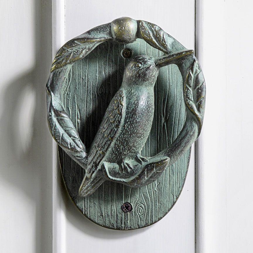 Hummingbird Doorknocker-Garden | Iron Accents
