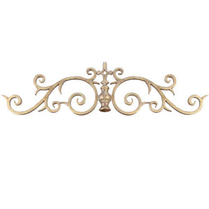 Imperial Metal Drapery Topper-Iron Accents