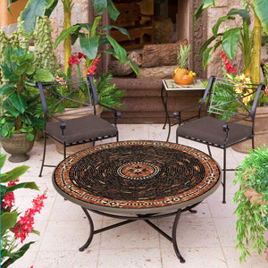 Iron & Mosaic 42"-48" Coffee Tables-Iron Accents