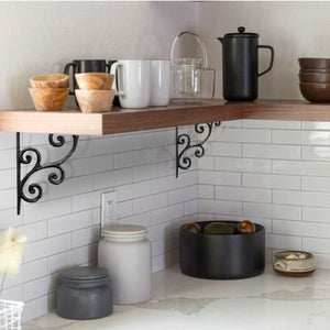 Scroll Iron Shelf Brackets