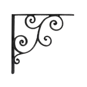 Scroll Iron Shelf Bracket - Large