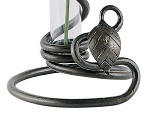Leaf Hand Forged Iron Bud Vase-Iron Accents