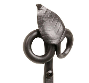 Leaf Wrought Iron Towel Ring-Iron Accents