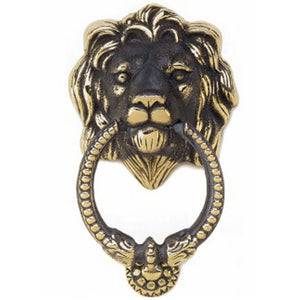 Lion Door Knocker-Iron Accents