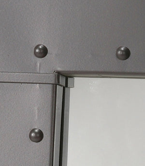 Merrimack Rivet Wall Mirror-Iron Accents