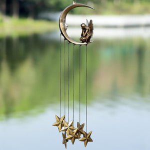 Moon Fairy Wind Chime-Garden | Iron Accents