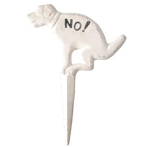 No-No Dog Sign-Iron Accents