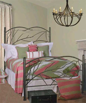 Norfork Wrought Iron Bed-Iron Accents