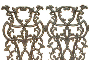 Old World Fireplace Screen-Iron Accents
