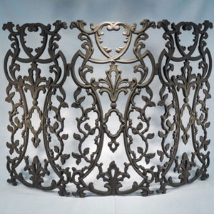 Old World Fireplace Screen-Iron Accents