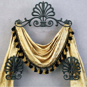 Santiago Drapery Treatment-Iron Accents