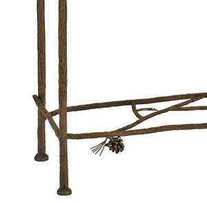 Pine Blanket Stand-Iron Accents