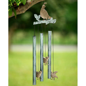 Quail Wind Chime-Iron Accents
