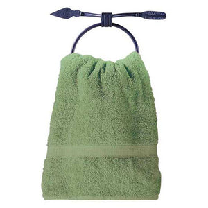 Quapaw Towel Ring-Iron Accents