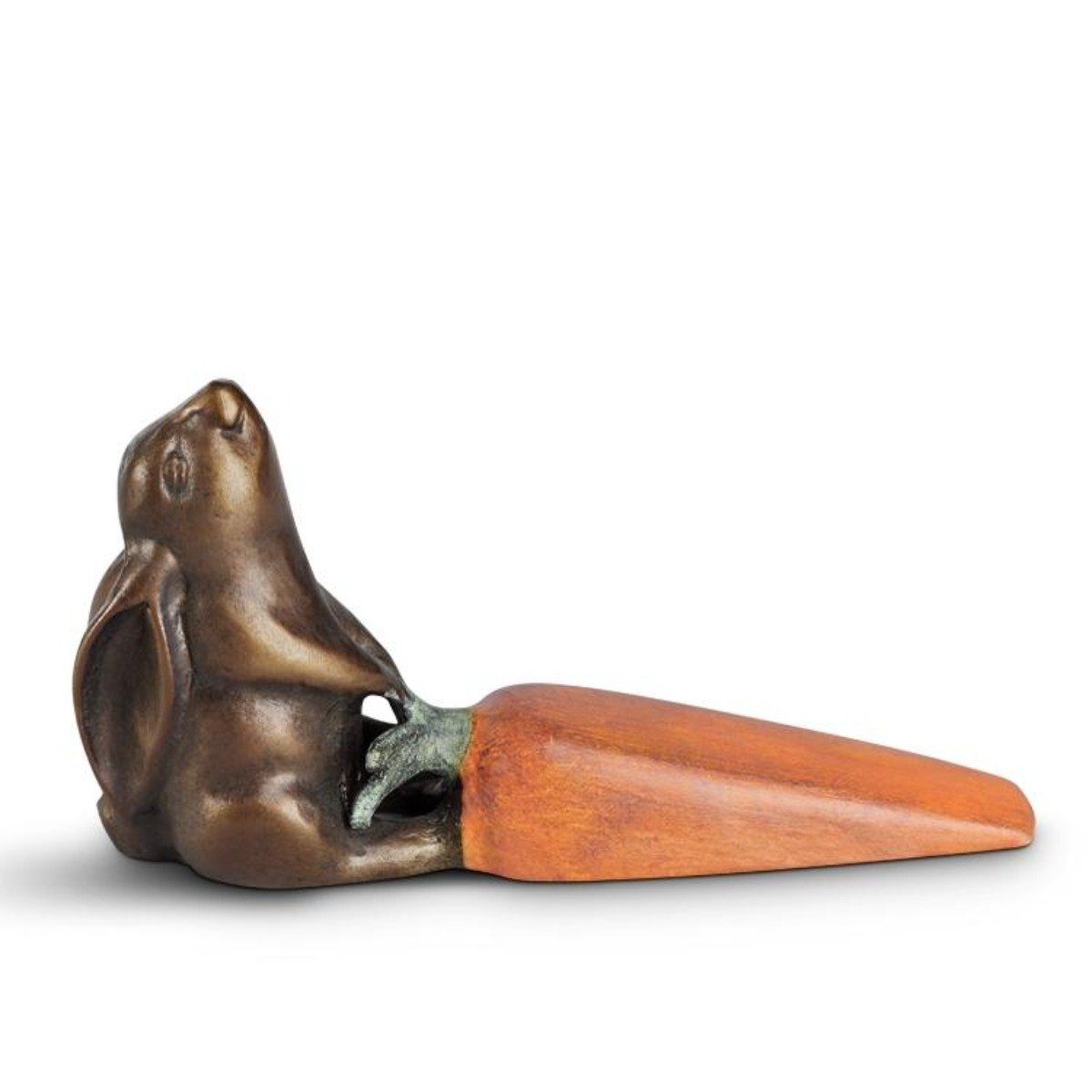 Rabbit and Carrot Doorstop-Decor | Iron Accents