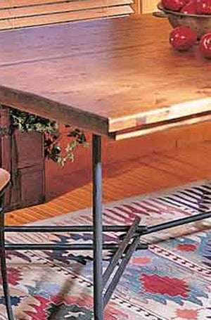 Ranch Dining Table-Iron Accents