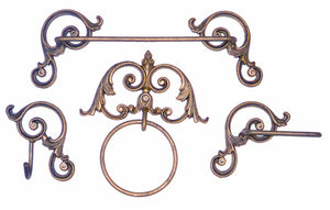 Regency Towel Ring-Iron Accents