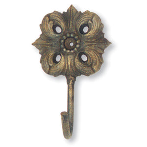 Rosette Robe Hook-Iron Accents