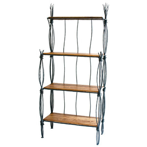 Rush Bakers Racks - 4 Tier-Iron Accents
